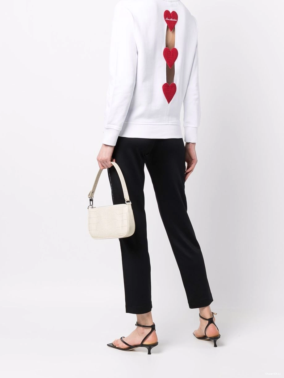 Affordable Moschino neck crew sweatshirt Women heart-detail Love 0425